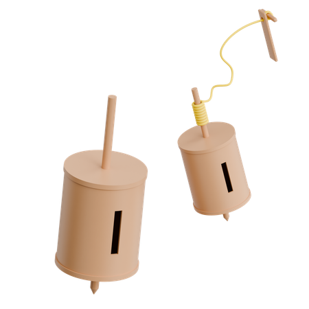 Gasing de juego tradicional indonesio  3D Icon