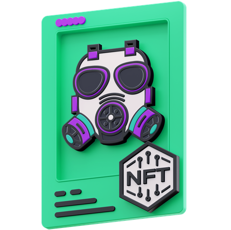 Gasmaske NFT  3D Illustration