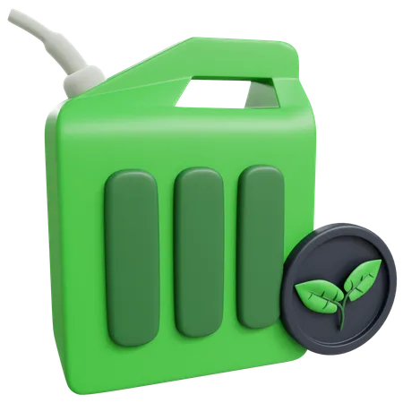 3 D Gasoline Jar With Isolated Background 3D Icon
