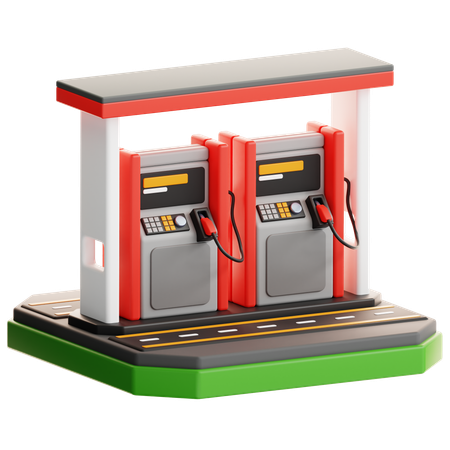 Gasolinera  3D Icon
