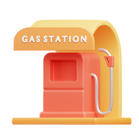 Gasolinera  3D Illustration