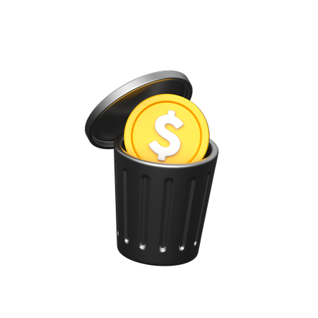 Gaspillage d'argent  3D Icon