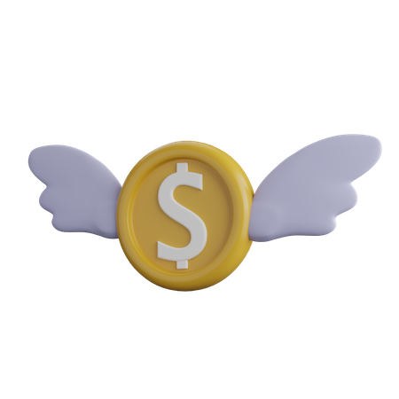 Gaspiller de l'argent  3D Icon