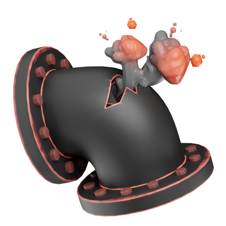 가스 누출  3D Icon