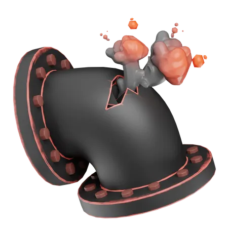 가스 누출  3D Icon