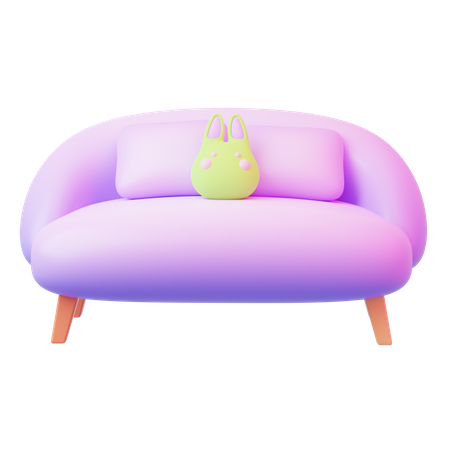 Gästesofa  3D Icon