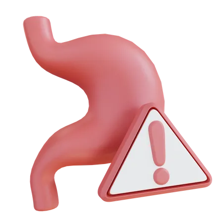 3 D Illustration Of Gastric Pain 3D Icon