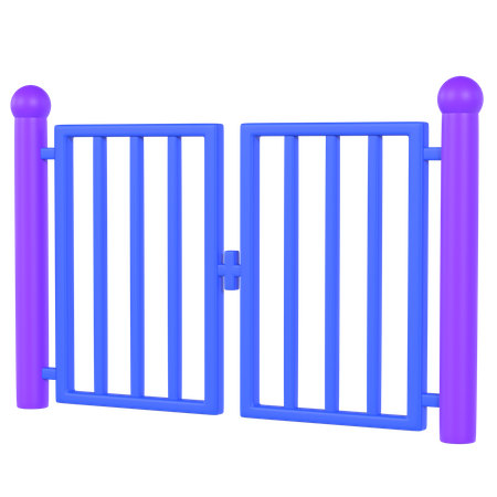 Gate  3D Illustration