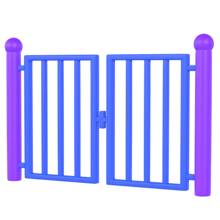 Gate  3D Illustration