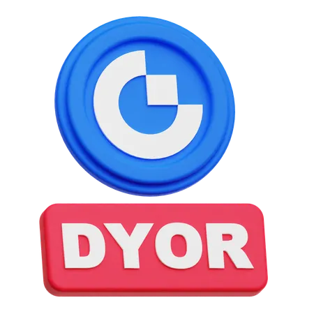 Gate Dyor  3D Icon