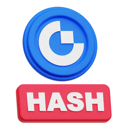 Gate Hash  3D Icon
