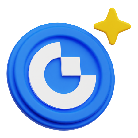 Gate Token  3D Icon