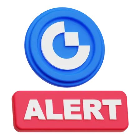 Gate Token Alert  3D Icon