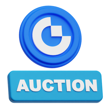 Gate Token Auction  3D Icon