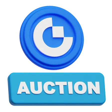 Gate Token Auction  3D Icon