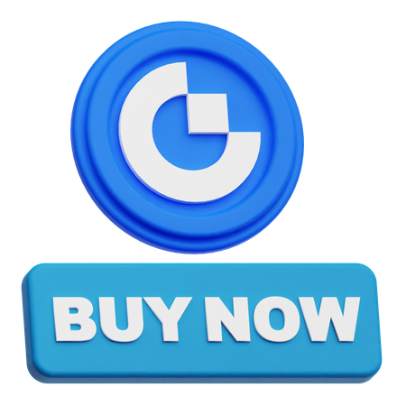 Gate Token Buy Now  3D Icon