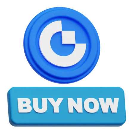 Gate Token Buy Now  3D Icon