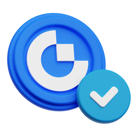 Gate Token Check  3D Icon