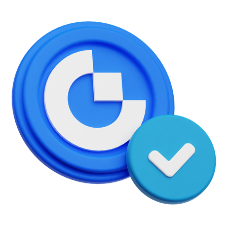 Gate Token Check  3D Icon