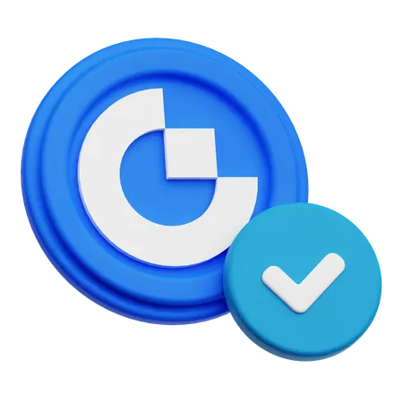 Gate Token Check  3D Icon