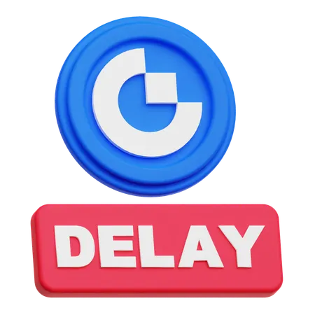 Gate Token Delay  3D Icon