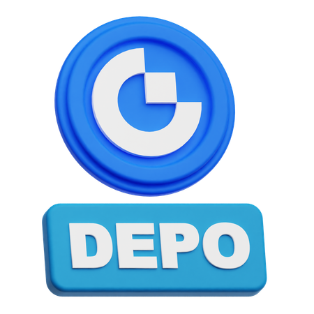 Gate Token Depo  3D Icon