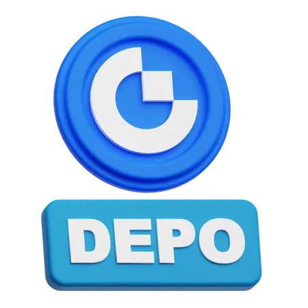 Gate Token Depo  3D Icon