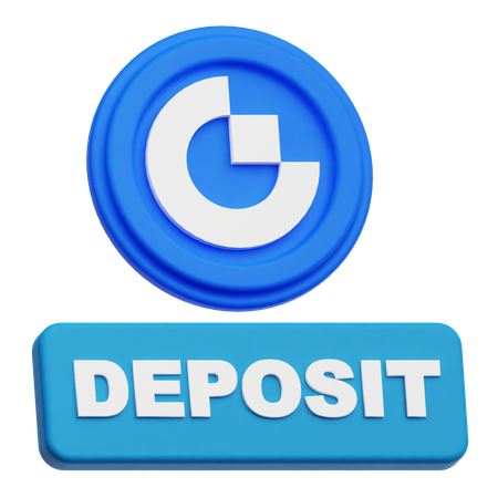 Gate Token Deposit  3D Icon
