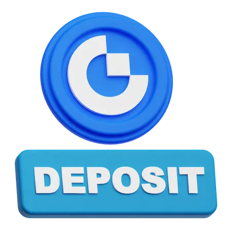 Gate Token Deposit  3D Icon