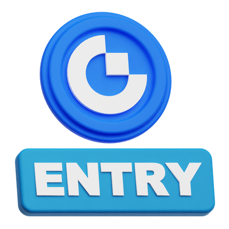 Gate Token Entry  3D Icon