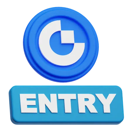 Gate Token Entry  3D Icon