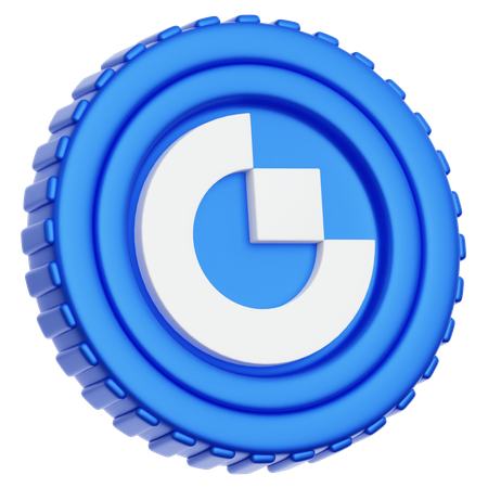 Gate Token GT Coin  3D Icon