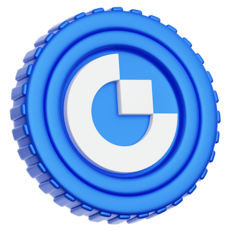 Gate Token GT Coin  3D Icon