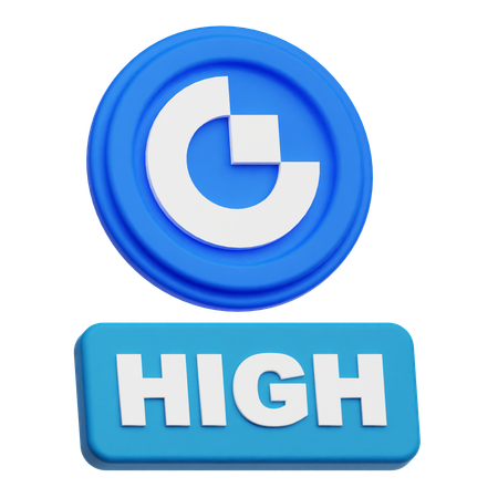 Gate Token High  3D Icon