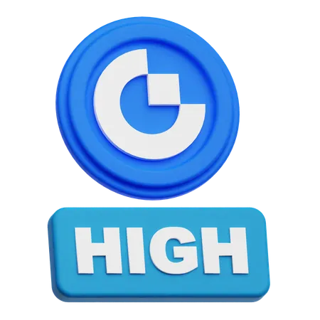 Gate Token High  3D Icon