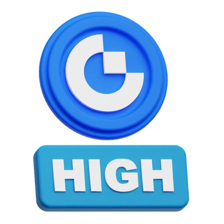 Gate Token High  3D Icon