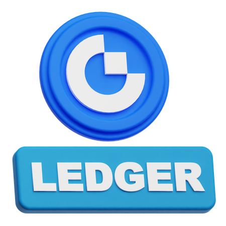 Gate Token Ledger  3D Icon