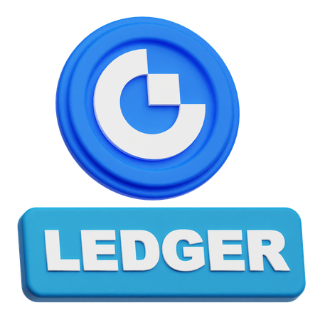 Gate Token Ledger  3D Icon
