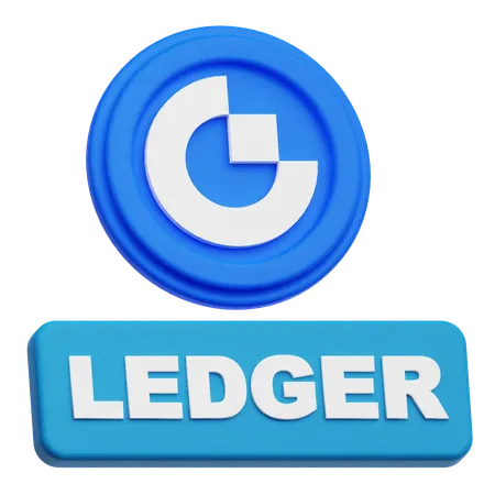 Gate Token Ledger  3D Icon