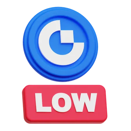 Gate Token Low  3D Icon