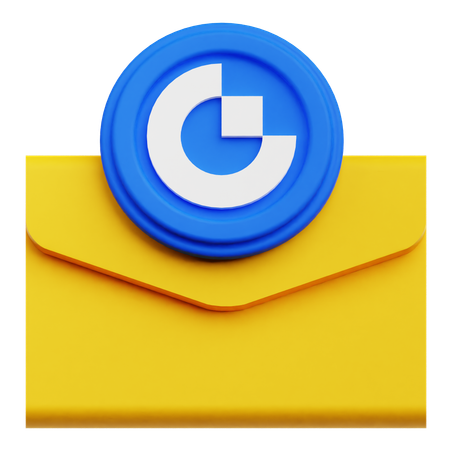 Gate Token Mail  3D Icon