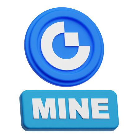 Gate Token Mine  3D Icon