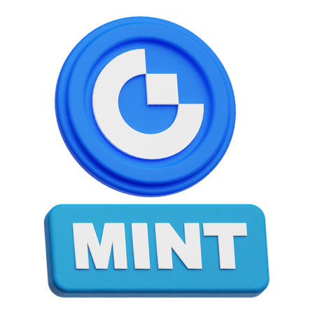 Gate Token Mint  3D Icon