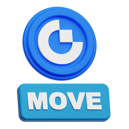 Gate Token Move  3D Icon