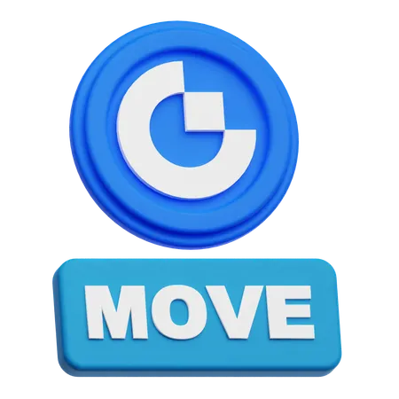 Gate Token Move  3D Icon