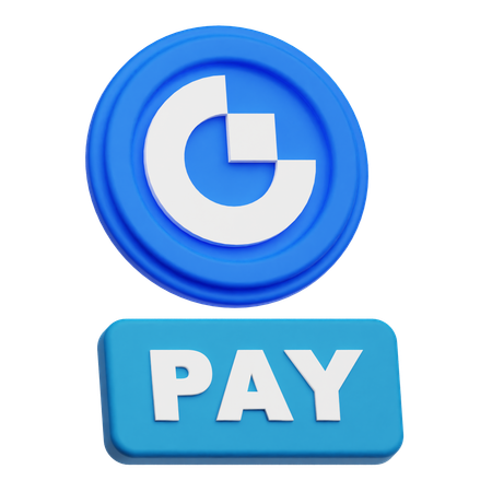 Gate Token Pay  3D Icon
