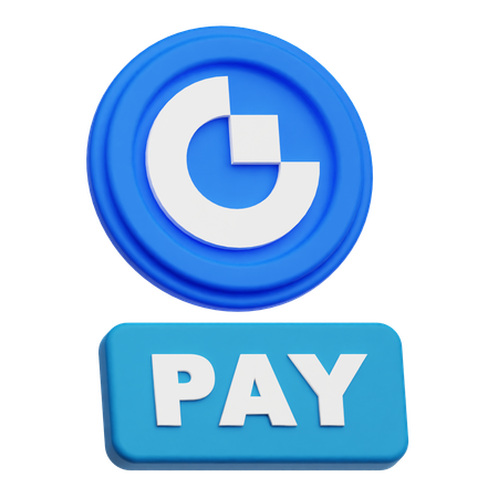 Gate Token Pay  3D Icon