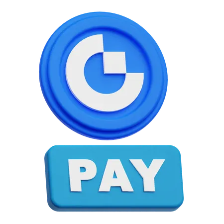 Gate Token Pay  3D Icon