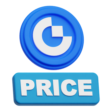 Gate Token Price  3D Icon