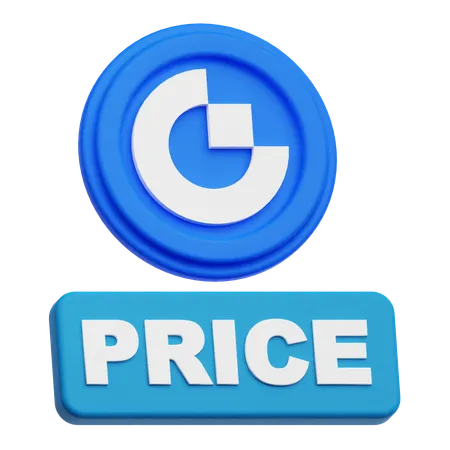 Gate Token Price  3D Icon